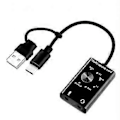 Pikkukuva 1 / 5: Monitoiminen äänikortti USB 2.0 Type C Stereo Mikrofoniadapteri Ammattimainen muunnin kannettavalle tietokoneelle Kuulokkeet PC-kaiutin