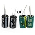 Pikkukuva 1 / 5: 2 kpl Alumiinielektrolyyttikondensaattori 120uF 400V 18x30mm Radiaalinen 400V120uF
