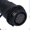 Pikkukuva 2 / 4: Ilmailupistoke IP68 Vedenpitävä Liitin Uros Naaras Jatkopääte 380V SP206 Pinni