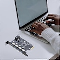 Miniatyrbillede 2 af 5: 4-ports USB3.0 PCI-E udvidelseskort, stabilt dobbelt foldedesign, kortsplitter
