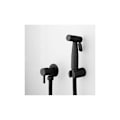 Miniatyrbillede 1 af 5: Sort bærbar bidet sprøjte, toilet hane, rustfrit stål, koldt badeværelse, shattaf ventil, spray sæt,
