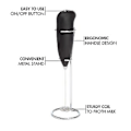 Miniatyrbilde 3 av 5: Melkeskummer med D Håndholdt Visp Drikkeskummer Mini Blender Mikser For Frappe Proo
