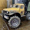 Miniatyrbild 2 av 5: Metallpärla Hjul Fälg Hjulnav För 1/24 Fcx24 1/18 Mog Rc Crawler Bil S S Tillbehör, röd