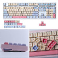 Miniatyrbild 2 av 5: PBT Keycaps 132 Tangenter Bomullsgodis Tema Sublimering XDA Mekanisk Tangentbordsknapp för MX-brytare Personlig
