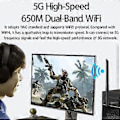 Miniatyrbilde 4 av 5: 650 Mbps USB WiFi-adapter Dual Band 2,4G 5 GHz 802.11AC Trådløst Nettverkskort RTL8811CU USB-dongle Antenne Wifi-mottaker