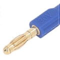 Pikkukuva 2 / 4: 10 kpl Banaaniliitin 4,0 mm Uros - 2 mm Naarasliitin 30 V AC 60 V DC 32 A Testaukseen Sininen