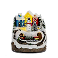 Miniatyrbilde 1 av 5: LED Lys Jul Snøhus Landsby Lysende Ornament B
