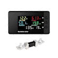 Miniatyrbild 1 av 5: 6-i-1 Voltmeter Amperemeter DC 7,5-100V Wattmeter LED Digital Elektrisk Mätare Multifunktionell Spänningsströmsmätare 0-200A
