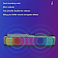 Miniatyrbild 4 av 5: Rgb Soundbar Trådlös Bluetooth Stark Subwoofer Skrivbordshögtalare