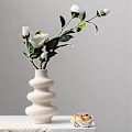 Miniatyrbillede 2 af 5: Keramisk Vase Bei Plantepotte Hjem R Blomsterarrangement En Skrivebord