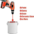 Miniatyrbilde 4 av 5: 4 Pakke Resin Mikser Padler, Epoksy Mikser Feste For Drill, Gjenbrukbar Malingsmikser, For Epoksy Resin,c
