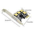 Pikkukuva 4 / 5: PCI-E Riser -kortti 1x - 16x Adapterikortti PCI-E Näytönohjain Riser 16X Paikat