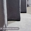 Miniatyrbillede 4 af 5: Bruseforhæng Vandtæt Polyester Tekstil Badeforhæng 150x180cm Mugbestandig Gradient Sort