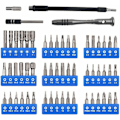 Miniatyrbild 2 av 5: Sats med 57 magnetiska precisionsskruvmejselbitar, multifunktionsverktyg för reparation med 54 bitar, idealisk för mobiltelefon, dator, smartphone, bärbar dator, klocka, T