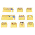 Miniatyrbild 1 av 4: PBT Keycaps 10 st Anpassade Tangentbordstangenter PBT Mekaniska Tangentbordstangenter Anpassade Tangentbordstangenter Snabb Respons