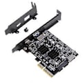 Miniatyrbillede 1 af 5: 2-Port PCI-E X4 Riser-kort PCIe til USB3.2 Gen 2 Adapter Riser Add-on-kort