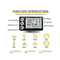 Miniatyrbild 5 av 5: 24v 36v 48v 60v Vattentät LCD-display S866 Kontrollerpanel Instrumentbräda Elcykeldisplay För El