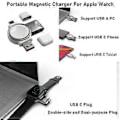 Miniatyrbilde 2 av 5: For Apple-Watch Series 6/5/4/3/2 Trådløs Lader iWatch-Magnetisk Ladestasjon