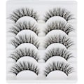 Miniatyrbild 3 av 5: Kattögonfransar Naturligt Utseende Ögonfransar Faux Mink Lösögonfransar Lätt Volym Falska Ögonfransar Fluffiga Fransar Multipack 3d 5 Par