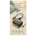 Miniatyrbillede 2 af 5: Rj45 Netværks Splitter Adapter Han 1 Træk 3 1000Mbps Højhastigheds Interface Netværksdistributør Adapter