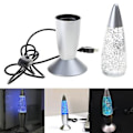 Miniatyrbillede 2 af 5: Plastik Natlampe Vulkan Lava LED Lampe Metal Base Sengelamper