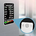 Miniatyrbilde 4 av 5: 6 i 1 Pm2.5 Pm10 Hcho Tvoc Co Co2 Multifunksjonell Luftkvalitetsdetektor LCD-skjerm Luftkvalitetstester - Hvit--hvit-i