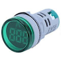 Miniatyrbillede 3 af 5: AD16‑22FSV Rund Form Digital Spændingssignalindikator Spændingsmålerindikator 60~500V AC Grøn