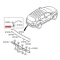 Miniatyrbild 1 av 5: Bil Backkamera Enhet 95750-3W110 95750 3W100 för 2011-2016 Backhjälp Parkeringskamera 95750-4T100