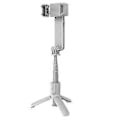 Miniatyrbillede 3 af 5: Håndholdt Gimbal Stabilisator Bluetooth Selfie Stick Holder Justerbar Fyldlys Selfie Stativ til Smartphone Hvid