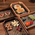 Miniatyrbillede 2 af 5: Glas Multifunktionel Kop & Krus Holder Fad Skrivebordsorganisator Frugt Snack Bakker til Skrivebord Badeværelse Bord Køkken Fester B