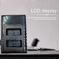 Miniatyrbillede 3 af 5: LP-E17 LCD Dobbelt Batterioplader til 77D 200D 250D M3 M6 750D 760D 800D 850D 8000D 9000D X8I Kamera