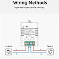 Miniatyrbillede 4 af 5: Tuya Smart WiFi Switch DIY Timer AC 85-265V WiFi Trådløs Controller 30A Strømovervågning Kwh til Alexa Home