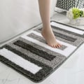 Miniatyrbild 4 av 5: Halkskyddad badrumsmatta köksmatta fluffig badrumsmatta mjuk mikrofiber duschmatta, snabbtorkande, vattenabsorberande, maskintvättbar-40 x 60cm（Grå