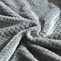Miniatyrbillede 5 af 5: Grå sengetæppe eller sofatæppe, 150 x 200 cm multifunktionsplysblanket