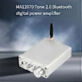 Miniatyrbillede 3 af 5: HiFi Lydforstærker MA12070 80Wx2 Bluetooth 5.0 Stereo Audio Effektforstærker til Hjemmebiograf Karaoke Forstærkning - Sort
