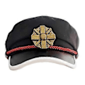 Miniatyrbillede 2 af 5: Sort Toilet-bound Hanako-kun Hat Yugi Amane Beretter Cosplay Badge Kasket Tilbehør Halloween Fest Rollespil Rekvisitter