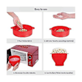 Miniatyrbilde 2 av 5: Popcornmaskin med lokk - Sammenleggbar popcornbolle i silikon