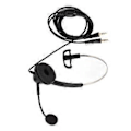Miniatyrbilde 2 av 5: H360‑PC PC Monauralt Headset Kablet Enkeltøre Headset med 3-delt Dobbel 3,5 mm Plugg og Støyreduserende Mikrofon