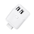 Miniatyrbillede 1 af 5: Tuya Zigbee Micro-USB Adapter Switch 2 Gang Mini USB Strømadapter APP Stemmestyring til Alexa