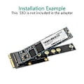 Pikkukuva 4 / 5: mSATA - Key B mSATA SSD -sovitinkortti, yhdistää mSATA SSD -emolevyn muuntimen