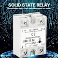 Miniatyrbild 2 av 5: SSr 10 AA 10A Solid State Relä Modul SSR AC-AC Ingång 90-250V AC Utgång 24-480V AC