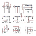 Miniatyrbild 5 av 5: 2 st Legeringspivot för Extrudprofil 2020 Flexibel Pivot 20