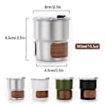 Miniatyrbild 5 av 5: Utomhus Anti-Skållnings Campingmugg 304 Rostfritt Stål Vattenmugg Portabel Högtemperatur Kaffemugg Silver