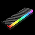 Pikkukuva 3 / 5: Tietokoneen ARGB-muistimoduulin jäähdytyslevyn suojus, aaltoileva, parannettu jäähdytys DDR3 DDR4 DDR5 PC RAM-muistin jäähdytin, panssari, musta