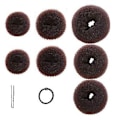 Miniatyrbild 3 av 5: Hårknutmunk Tillverkningsset 7 Delar Hårknutmunk 10 Delar Hårnålar och 5 Delar Elastiska Band Hårknutsformare Set