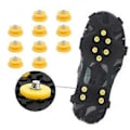 Miniatyrbild 5 av 5: 10-BRODDS Anti-halk Vinterisgrepp Universal Slip-on Stretch Passform Snö & Ispiggar Dragbroddar Stegjärn (2st), L