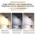 Miniatyrbilde 4 av 5: Skrivebordslampe, LED-bordlampe 3 lysmoduser og berøringssensor, 360° roterende skrivebordslampe med dimbar intensitet for lesing, studering, arbeid (hvit)