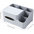 Miniatyrbillede 3 af 5: Moderne pumpepapirdispenser til papirserviet fjernbetjening til multifunktions penneæske egnet til hjem og skrivebord, papirhåndklæder og penne osv.