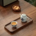 Miniatyrbillede 3 af 5: Valnød Serveringsbakke Træbakke Rektangulær Bakke Badeværelsesbakke Middagsbakke Tebakke Kaffeebakke