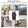 Miniatyrbillede 4 af 5: Scooter Opbevaringstaske EVA Vandtæt Styr Taske Cykel Front Taske Organizer 4L til Elektrisk Scooter Foldecykel